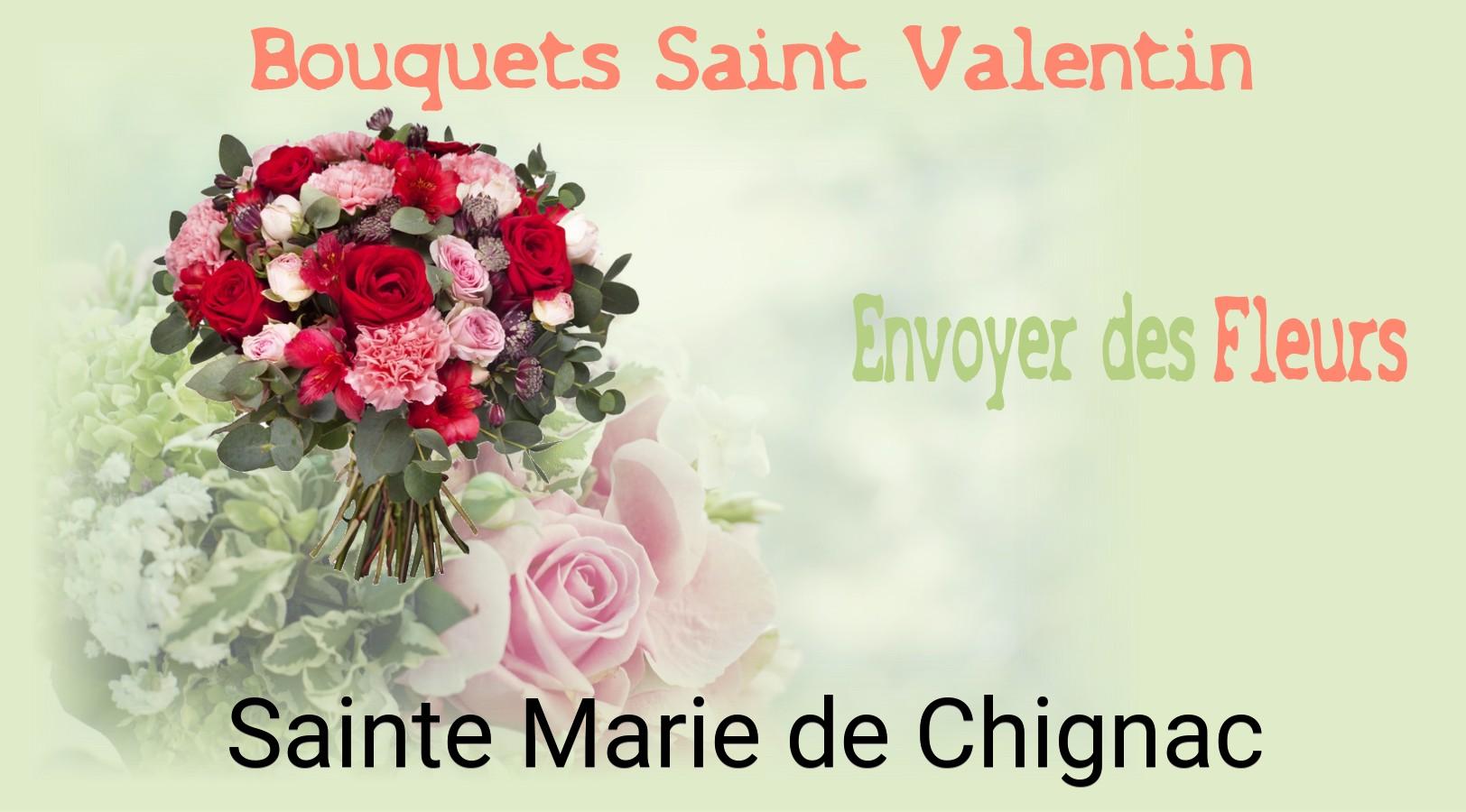 Roses de Saint-Valentin livrées à Sainte-Marie-de-Chignac
